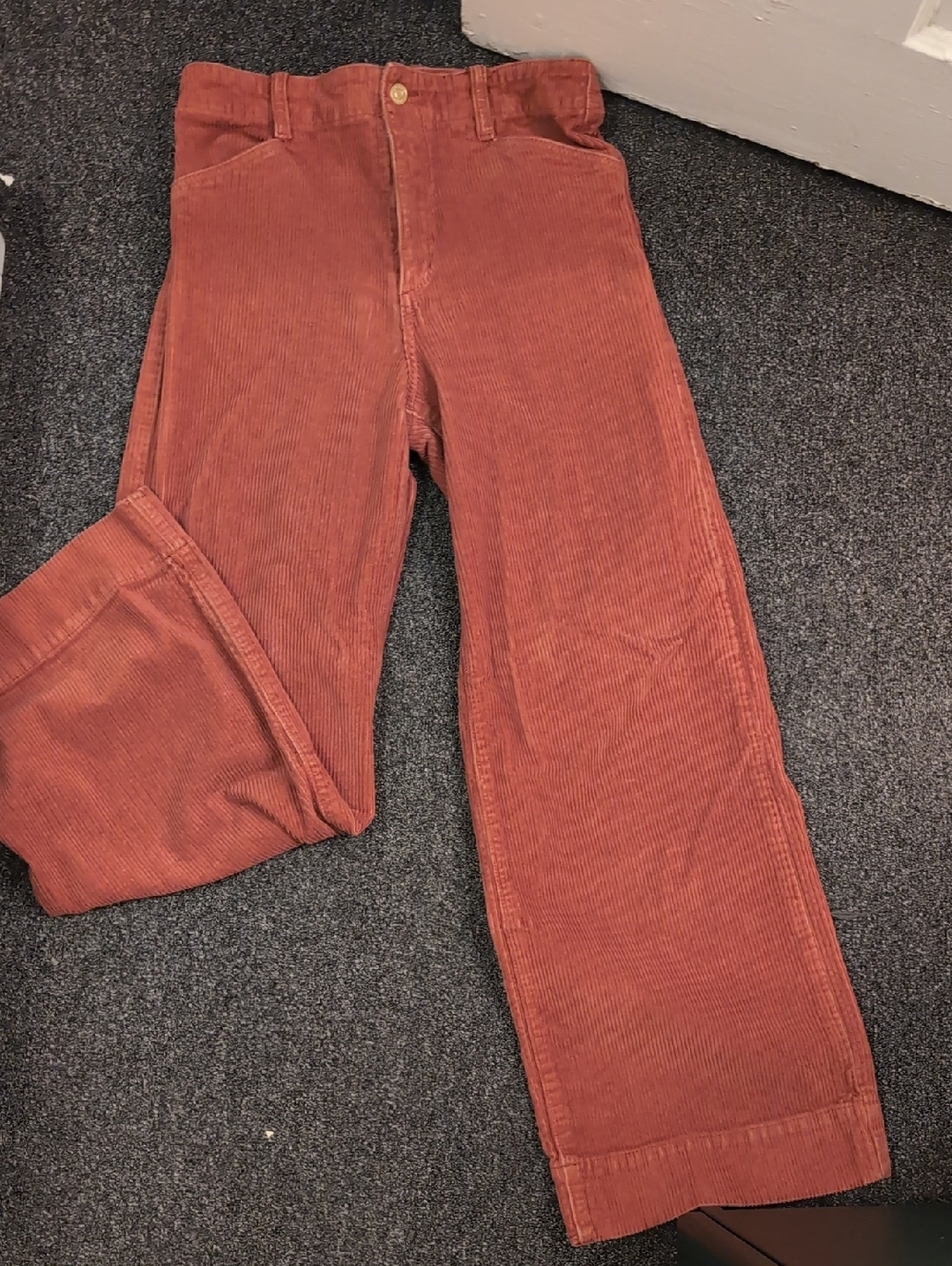 Favorite Daughter X Nuuly Rust Corduroy Wide Pants
